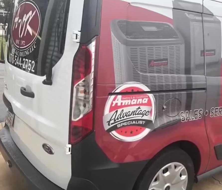 Commercial service van wrap.