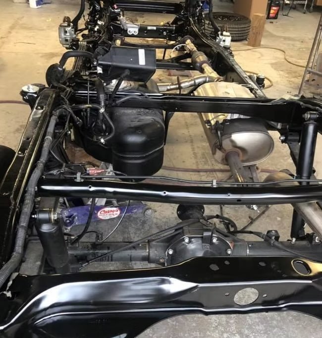 Full vehicle frame assembly.